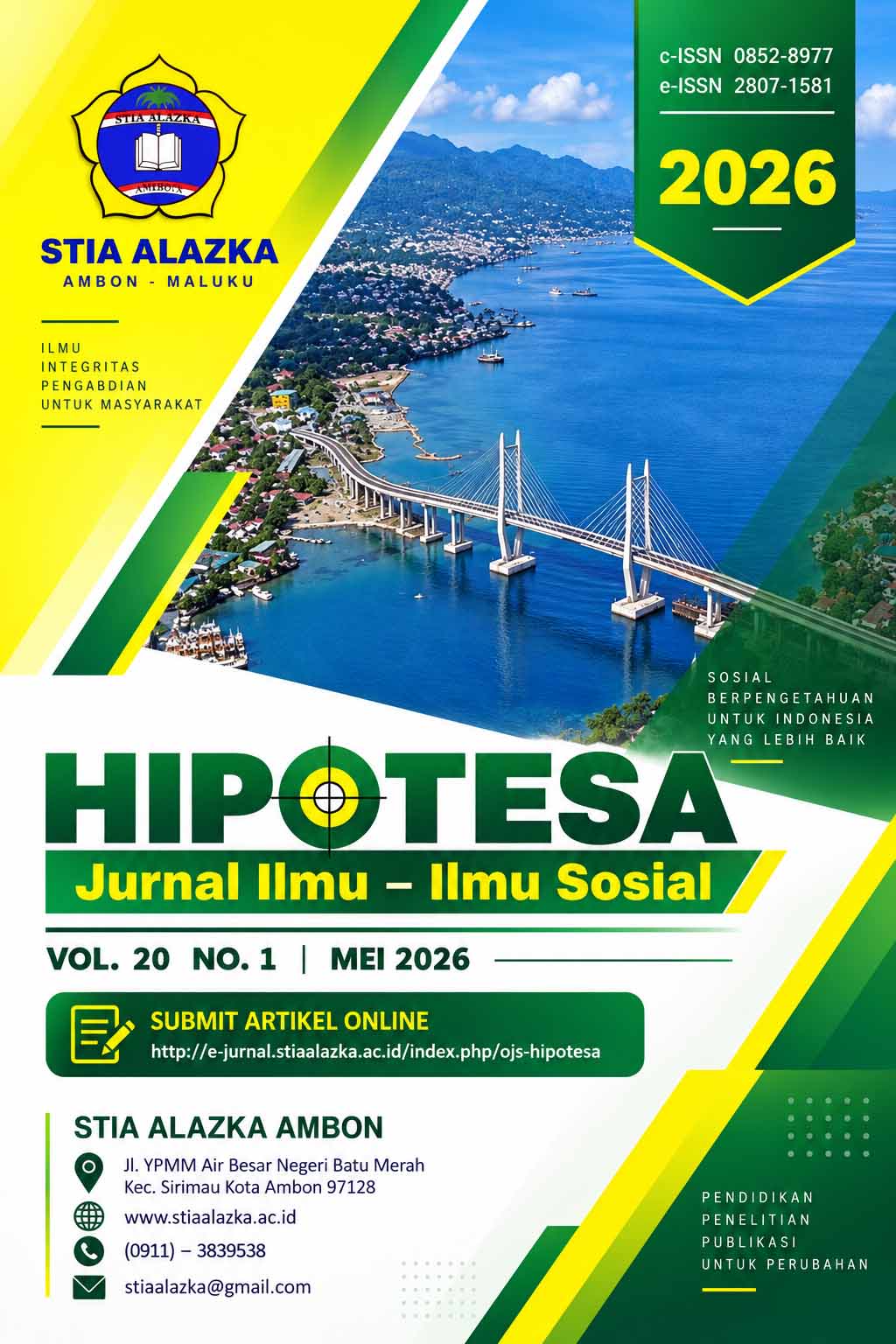 Cover of Hipotesa: Journal of Social Sciences